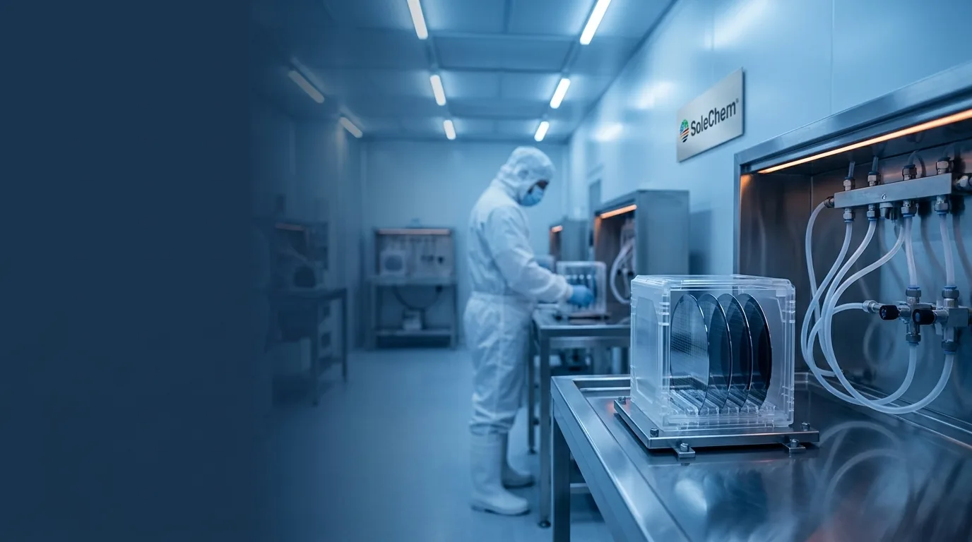 Temiz odada wafer taşıma kaseti ve elektronik grade kimyasal dolum istasyonu