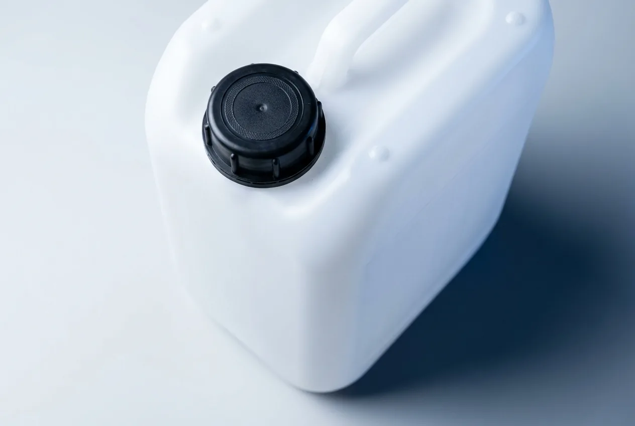 Hidrojen peroksit için havalandırmalı kapaklı HDPE bidon